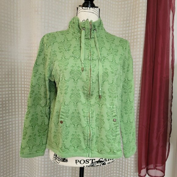 Charter Club Petite Green Zip Up Jacket - Size M - Picture 12 of 12